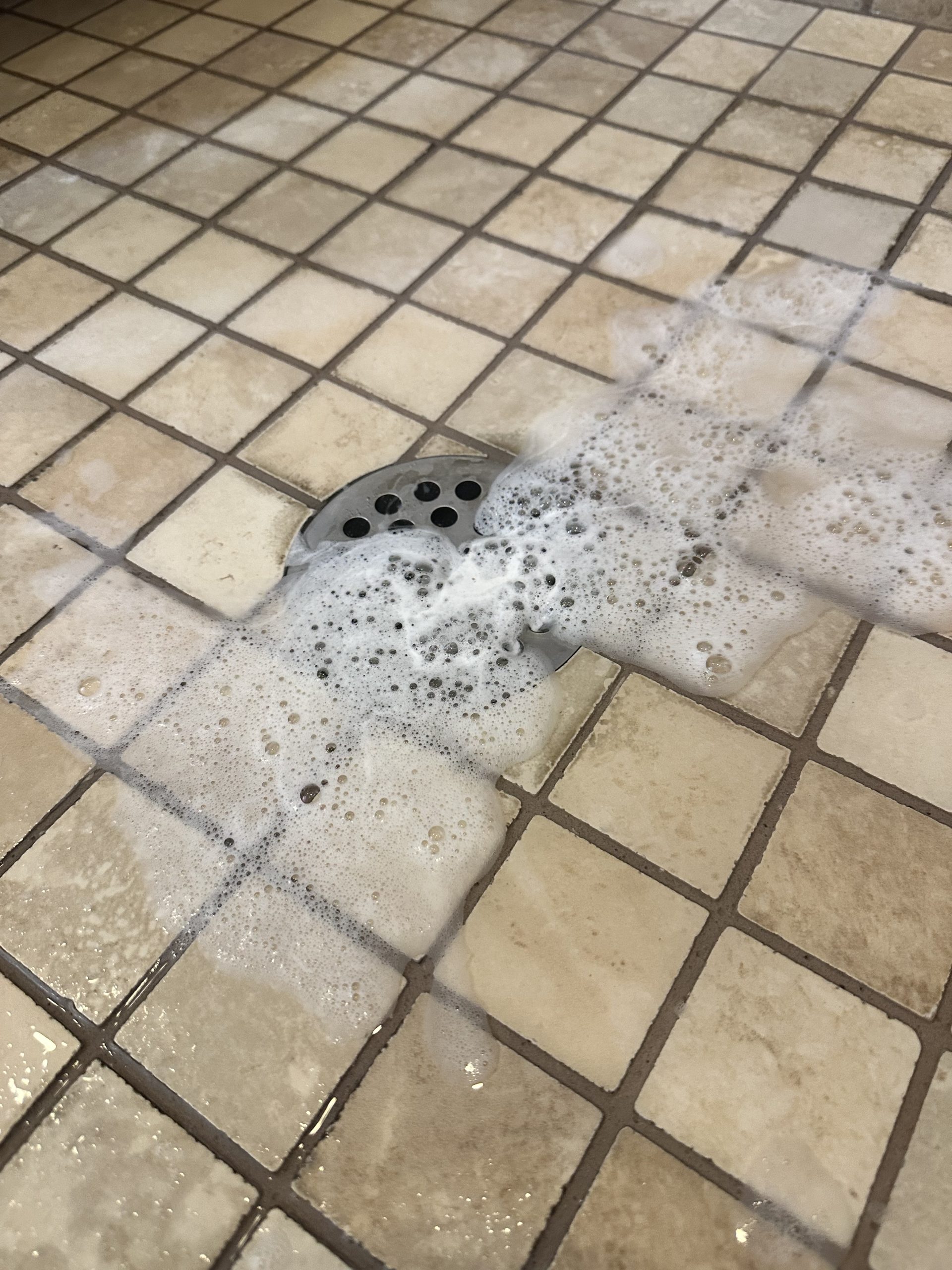 clogged shower drain