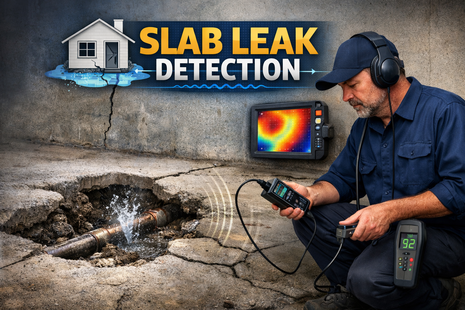 slab leak detection