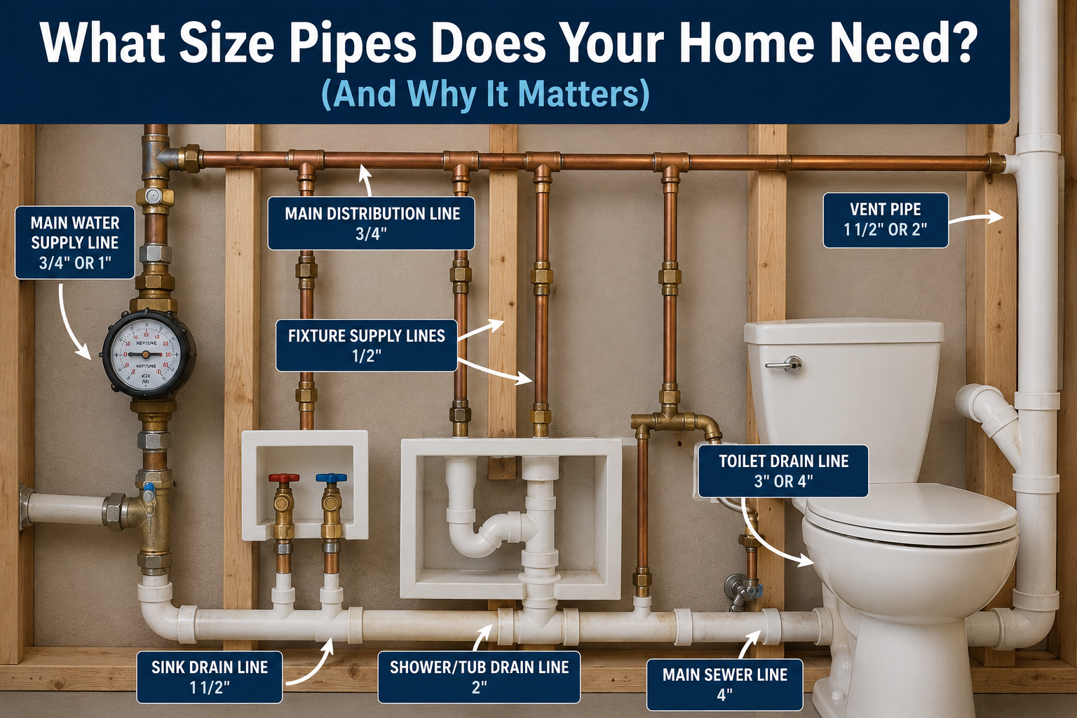 What Size Pipes Does Your Home Need