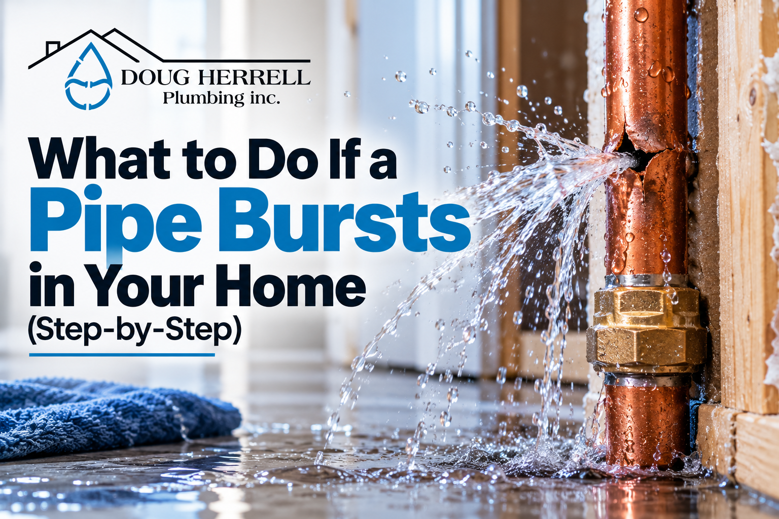 what to do if a pipe bursts